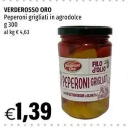 Hurrà Peperoni grigliati Filo d'Olio offerta