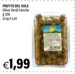 Hurrà Frutto del Sole Olive Verdi Farcite offerta