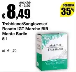 Sì con te Superstore Trebbiano/Sangiovese/Rosato IGT Marche BiB Monte Barile offerta