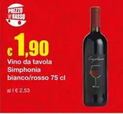 Sì con te Superstore Vino da tavola Simphonia offerta