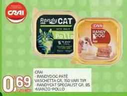 Carni e Affini Supermercati CRAI RANDYDOG PATE offerta
