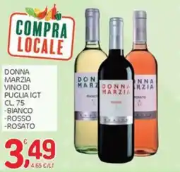 Carni e Affini Supermercati Donna Marzia vino di Puglia IGT offerta