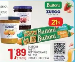 Carni e Affini Supermercati Buitoni pasta rettangolare offerta