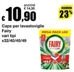 Sì con te Superstore Caps per lavastoviglie Fairy offerta