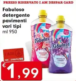 DeSpar Express Fabuloso detergente pavimenti offerta