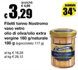 Sì con te Superstore Filetti tonno Nostromo offerta