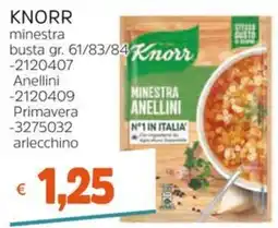 Stop&Shop Knorr minestra anellini offerta