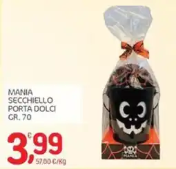 Carni e Affini Supermercati Mania secchiello porta dolci offerta