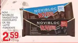 Carni e Affini Supermercati Novibloc Tavoletta di cioccolato offerta