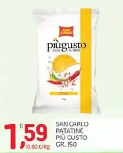 Carni e Affini Supermercati San Carlo patatine più gusto offerta
