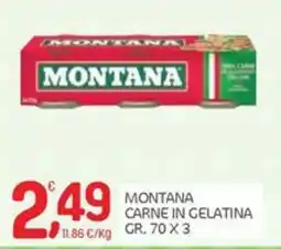 Carni e Affini Supermercati Montana carne in gelatina offerta