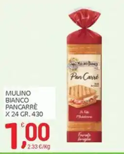 Carni e Affini Supermercati Mulino Bianco Pan Carrè offerta