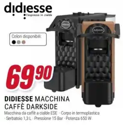 Trony Didiesse macchina caffè darkside offerta