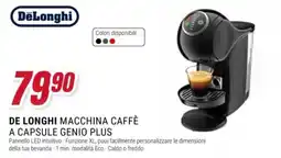 Trony DeLonghi macchina caffè a capsule genio plus offerta