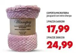MEGA Coperta microfibra Winnipeg offerta