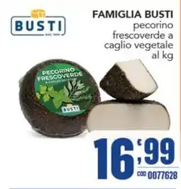 Gruppo di Palo Famiglia Busti pecorino frescoverde a caglio vegetale offerta