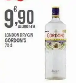 Iper Nonna Isa London Dry Gin Gordon's offerta