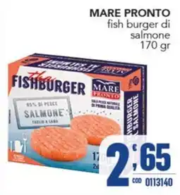 Gruppo di Palo Fishburger di salmone Mare Pronto offerta