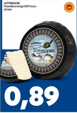 MEGA PennaNera Asiago DOP fresco offerta