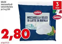MEGA Mozzarella Selex di latte di bufala offerta