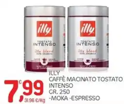 Carni e Affini Supermercati Illy caffè macinato tostato intenso offerta