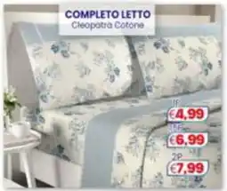 Punto Shopping Megastore Completo letto Cleopatra Cotone offerta