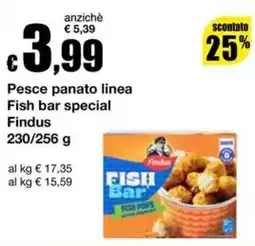 Sì con te Superstore Pesce panato linea Fish bar special Findus offerta