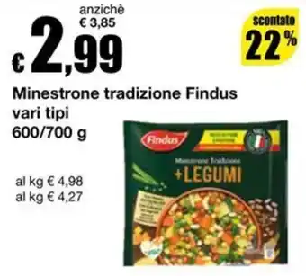 Minestrone tradizione Findus + LEGUMI