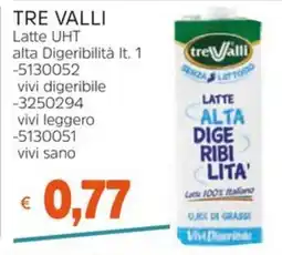 Stop&Shop Latte UHT alta Digeribilità treValli offerta