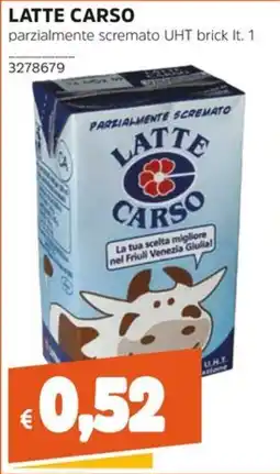 Stop&Shop Latte Carso parzialmente scremato offerta