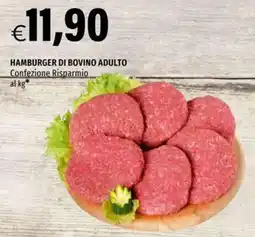 Hurrà Hamburger di bovino adulto offerta
