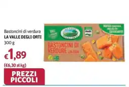 Futura Supermercati Bastoncini di verdura LA VALLE DEGLI ORTI offerta