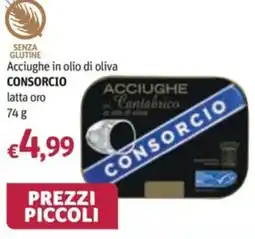 Futura Supermercati Acciughe in olio di oliva Consorzio offerta