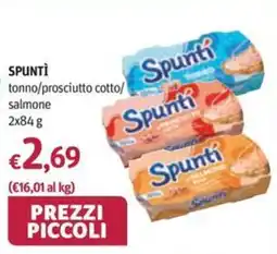 Futura Supermercati Spunti tonno/prosciutto cotto/salmone offerta