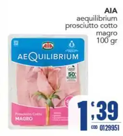 Gruppo di Palo AIA aequilibrium prosciutto cotto magro offerta