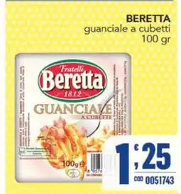 Gruppo di Palo Beretta guanciale a cubetti offerta