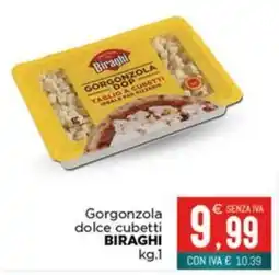 Altasfera Gorgonzola dolce cubetti Biraghi offerta