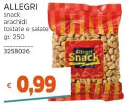 Stop&Shop Allegri snack arachidi tostate e salate offerta