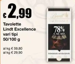 Sì con te Superstore Tavolette Lindt Excellence offerta
