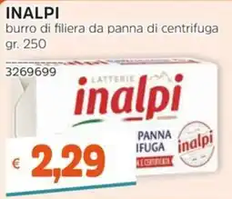 Stop&Shop Burro di filiera da panna di centrifuga inalpi offerta