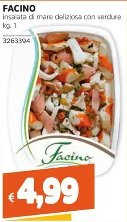 Stop&Shop Facino insalata di mare deliziosa con verdure offerta