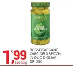 Carni e Affini Supermercati Rossogargano carciofi a spicchi offerta