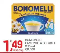 Carni e Affini Supermercati Bonomelli camomilla solubile classica offerta