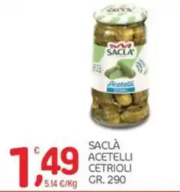 Carni e Affini Supermercati Saclà acetelli cetrioli offerta