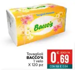 Altasfera Tovaglioli Bacco's offerta