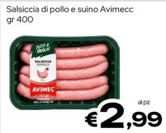 Salsiccia di pollo e suino Avimecc