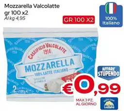 MAX Supermercati Mozzarella Valcolatte offerta