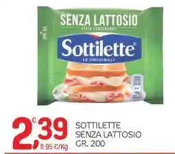 Carni e Affini Supermercati Sottilette senza lattosio offerta