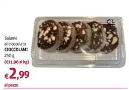 Futura Supermercati Salame al cioccolato CIOCCOLAMI offerta