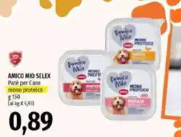 Emi Supermercati Amico Mio Selex Paté per Cane mono proteico offerta